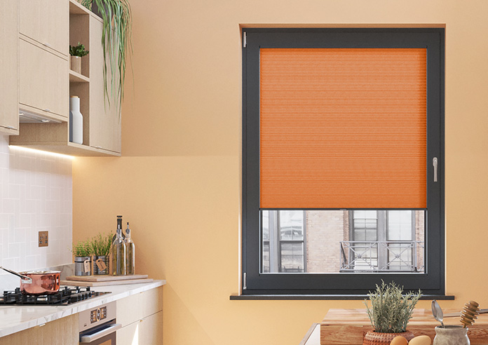 Obscura, Tangerine - Stick Fit Honeycomb Blind - Image 3